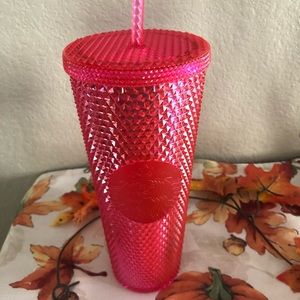 Starbucks Holiday Pink Studded Cold Cup